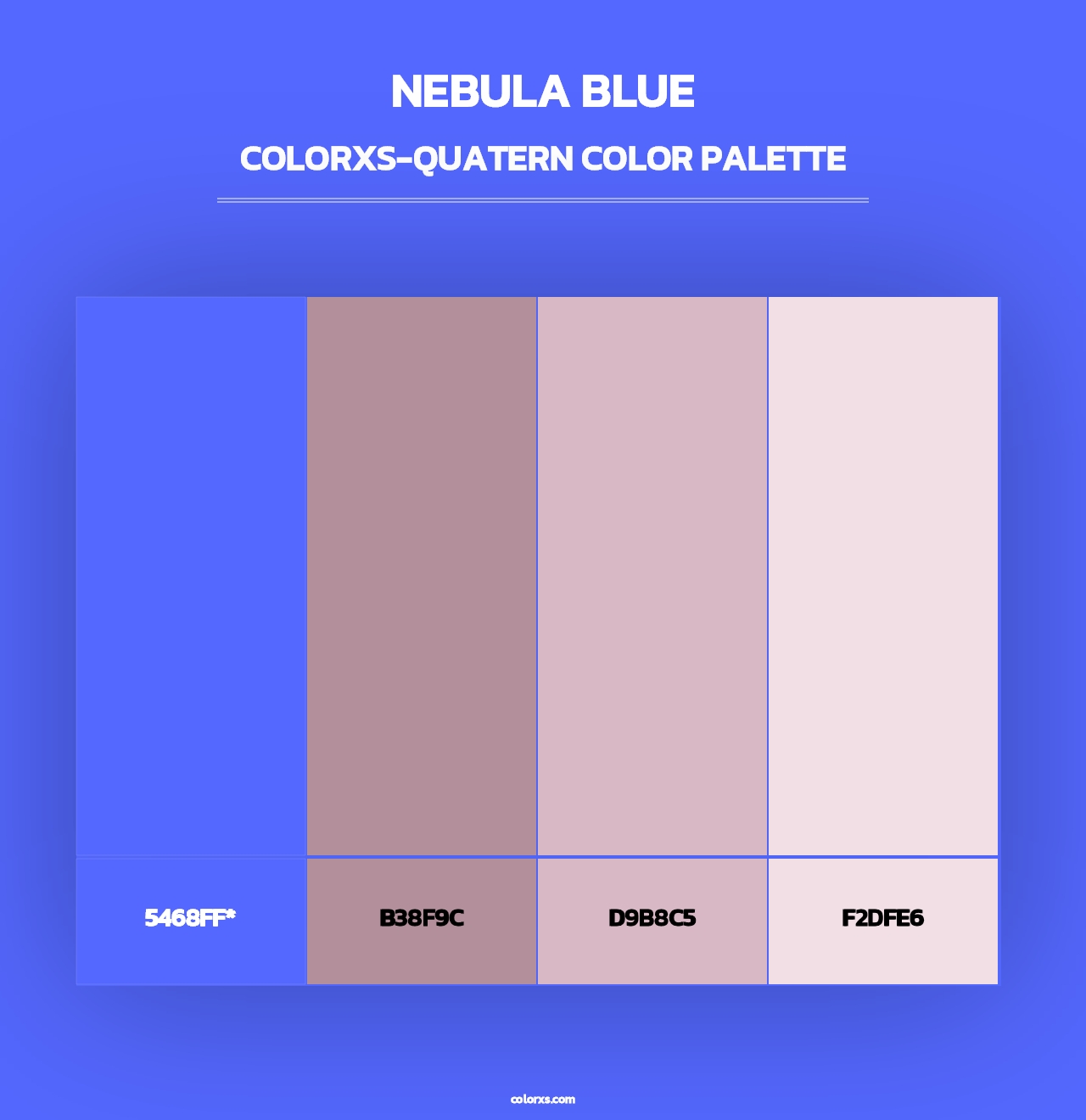 Nebula Blue - Colorxs Quad Palette