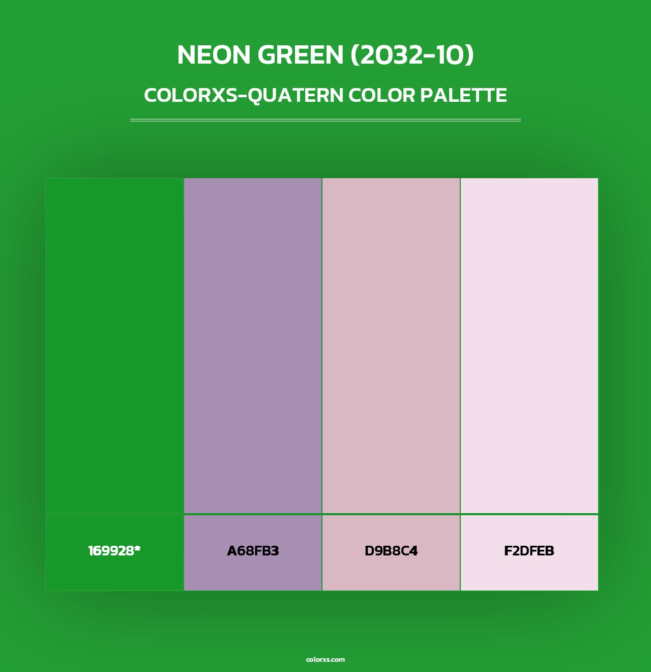 Neon Green (2032-10) - Colorxs Quad Palette