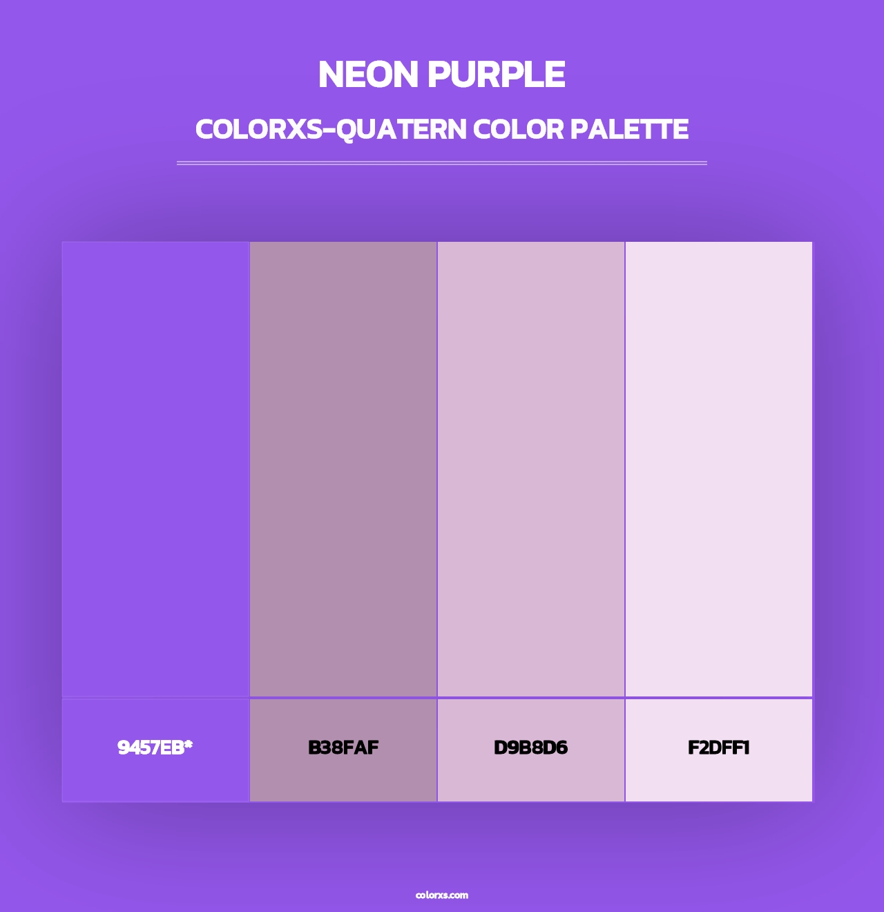 Neon Purple - Colorxs Quad Palette