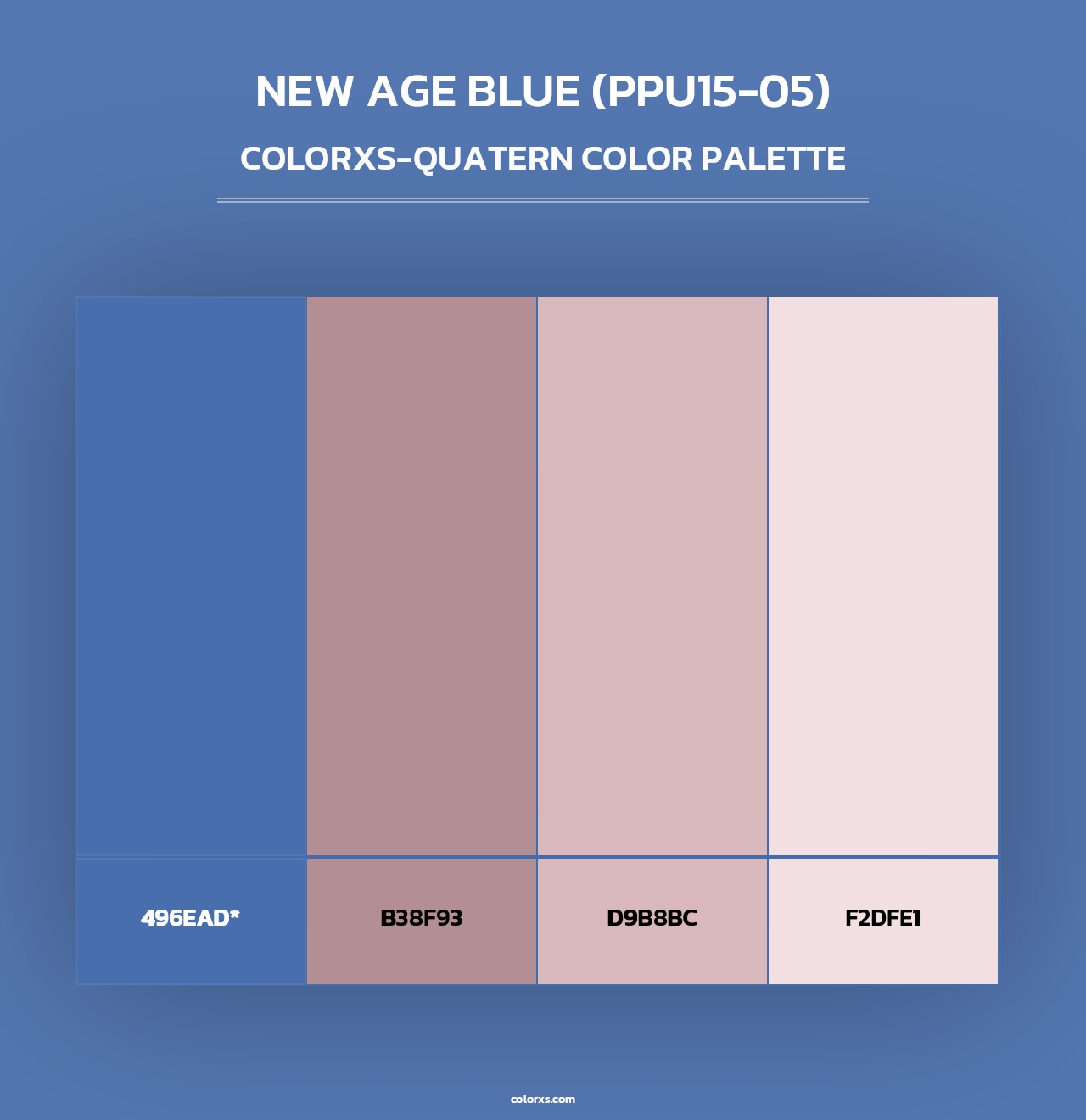 New Age Blue (PPU15-05) - Colorxs Quad Palette