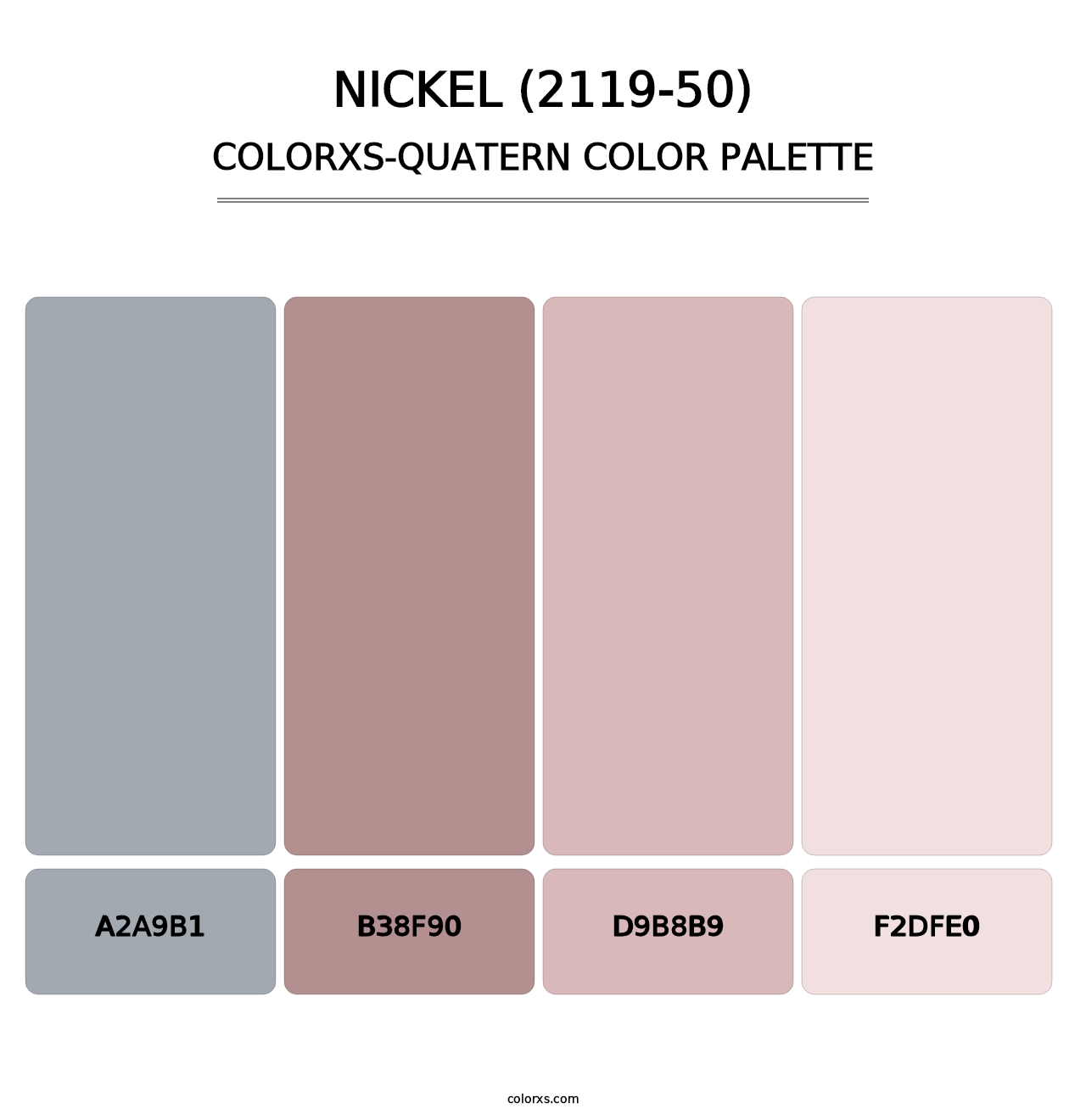 Nickel (2119-50) - Colorxs Quatern Palette
