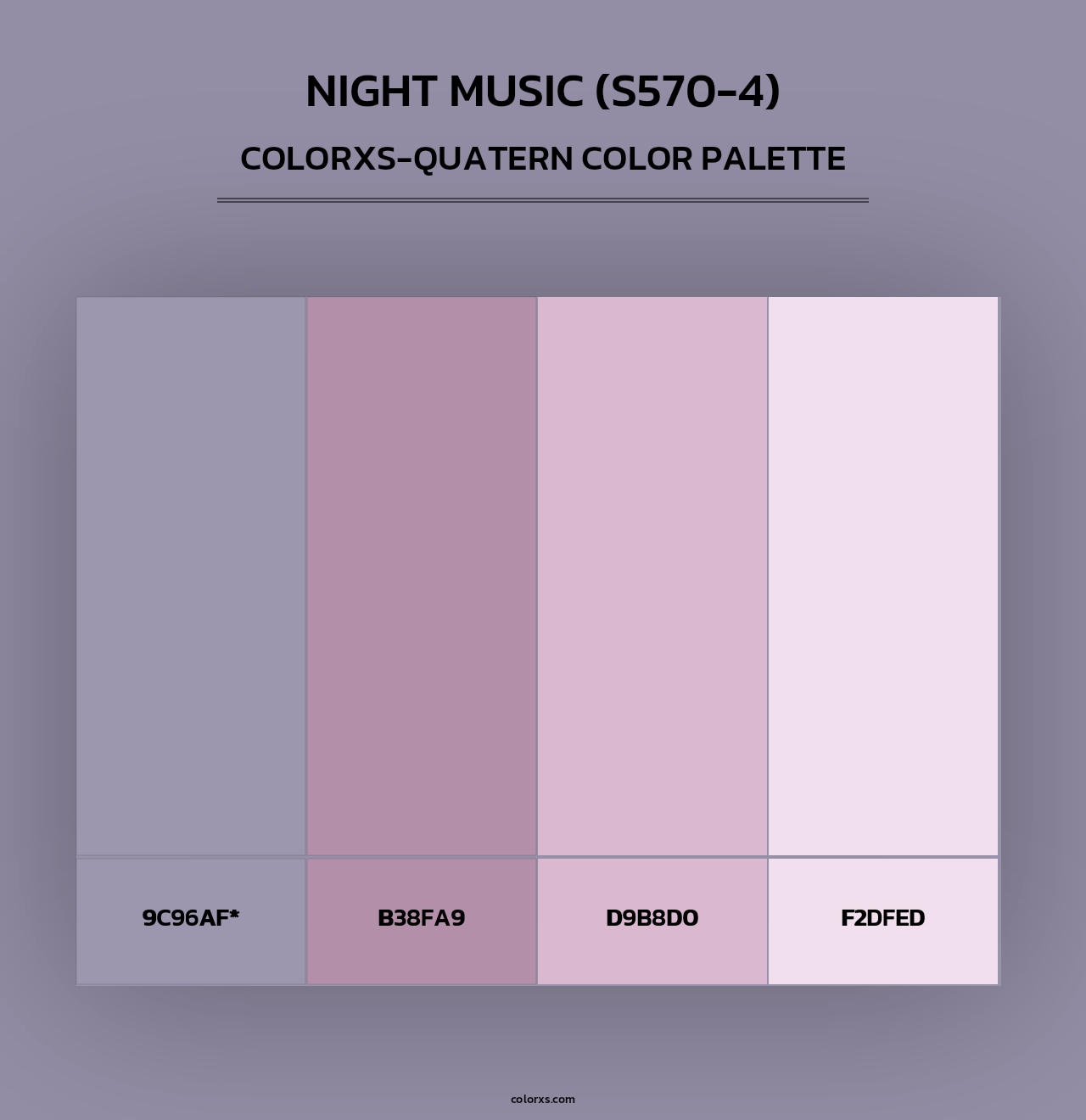 Night Music (S570-4) - Colorxs Quad Palette