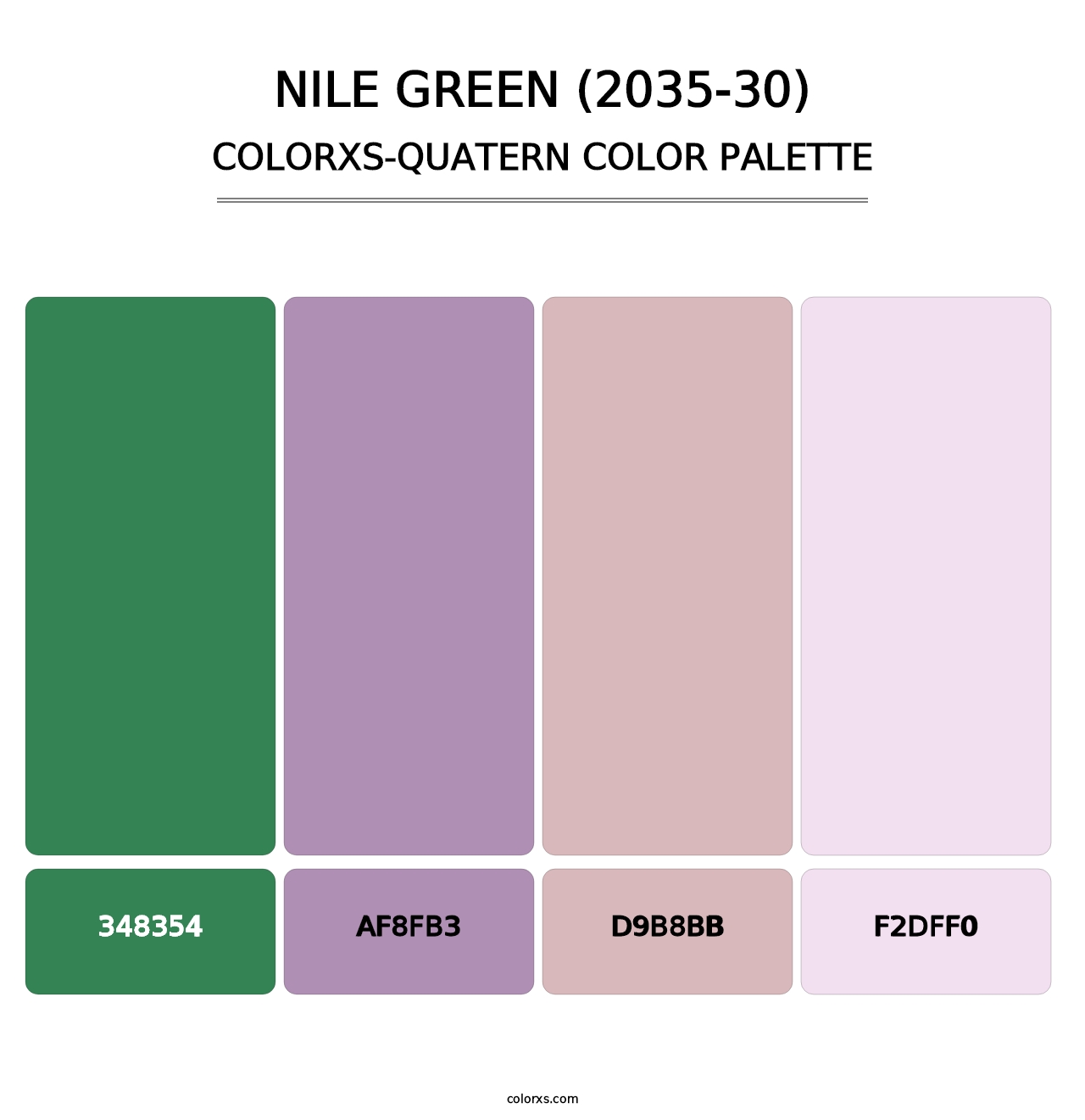 Nile Green (2035-30) - Colorxs Quatern Palette
