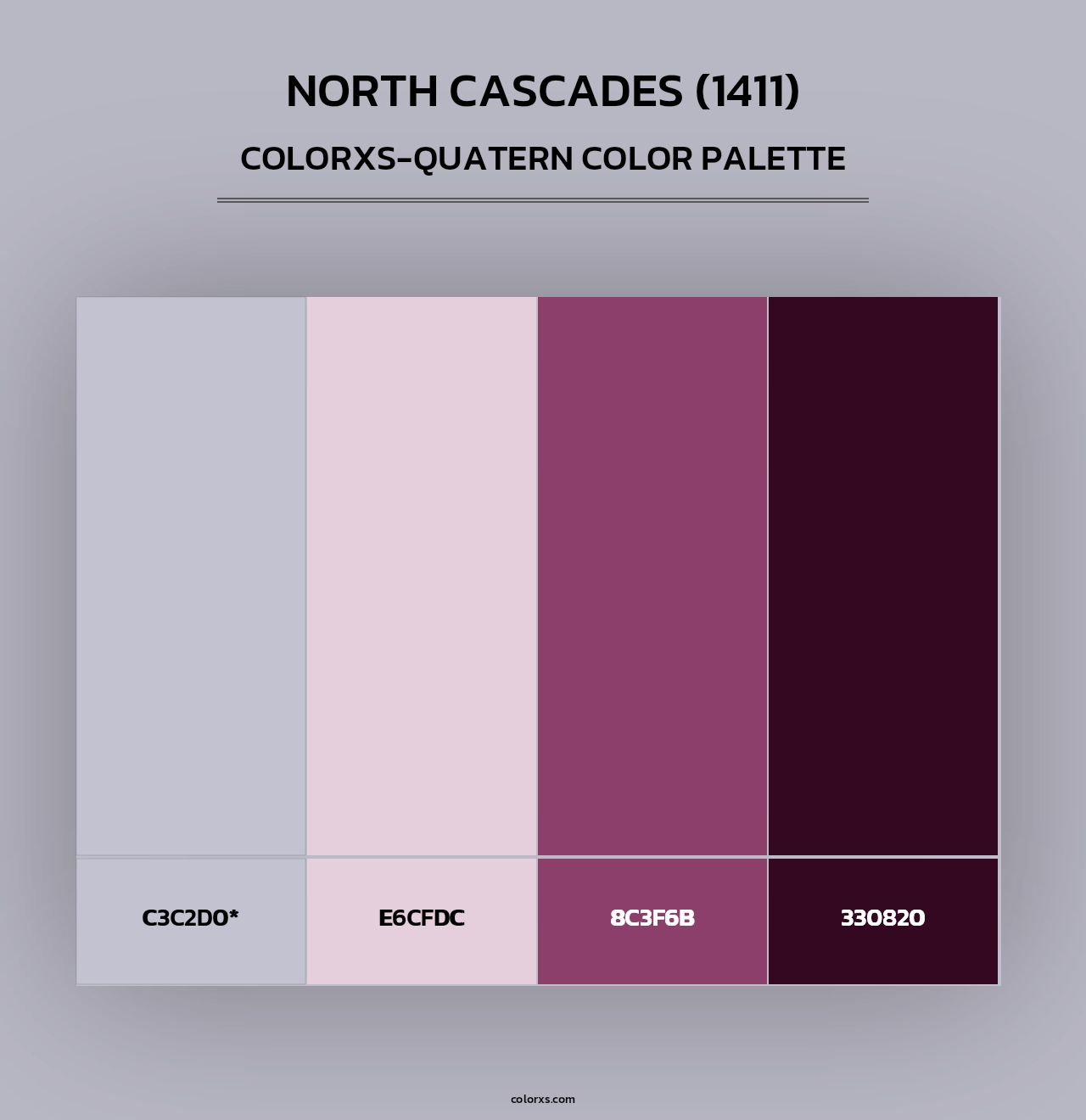 North Cascades (1411) - Colorxs Quad Palette