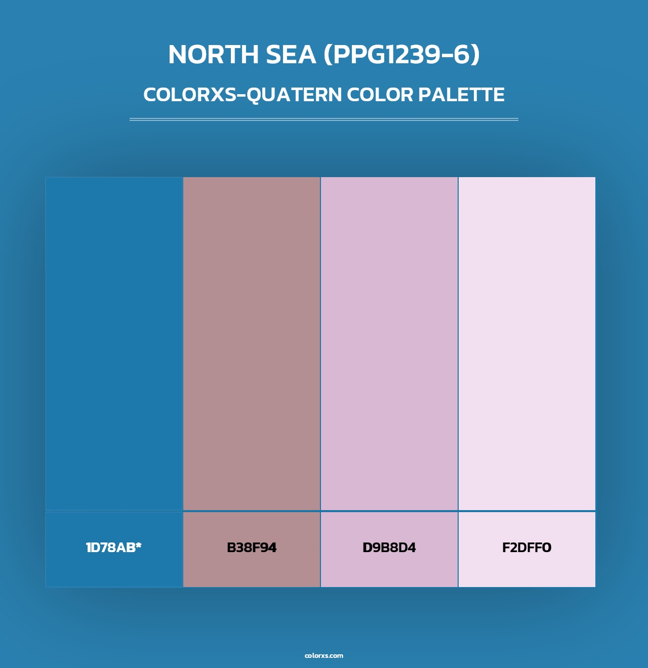 North Sea (PPG1239-6) - Colorxs Quad Palette