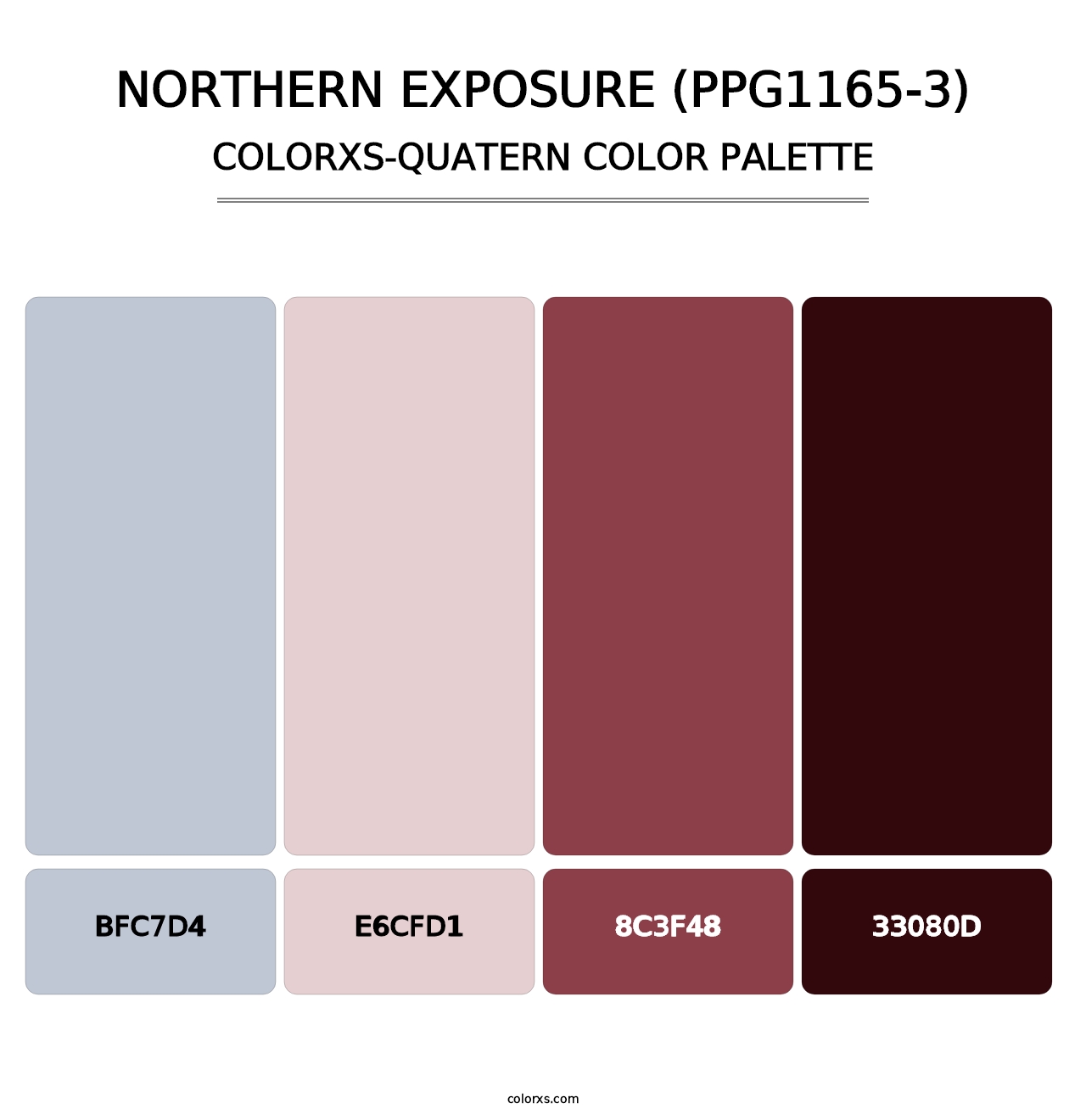 Northern Exposure (PPG1165-3) - Colorxs Quatern Palette