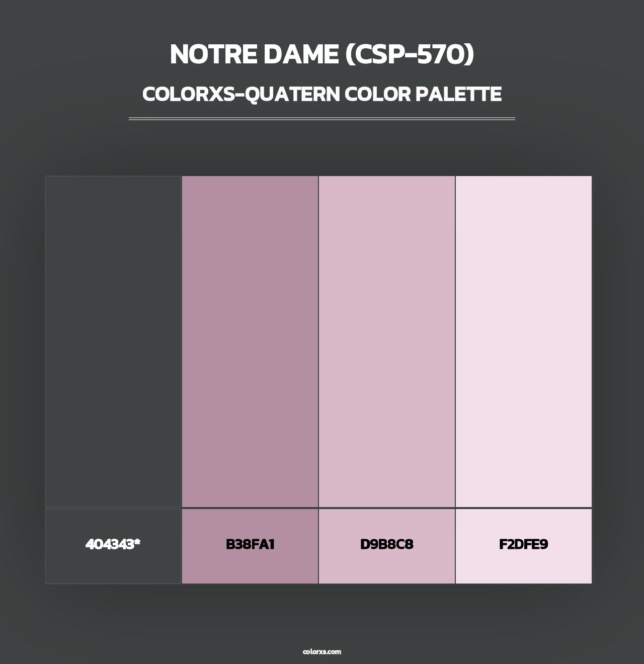 Notre Dame (CSP-570) - Colorxs Quad Palette