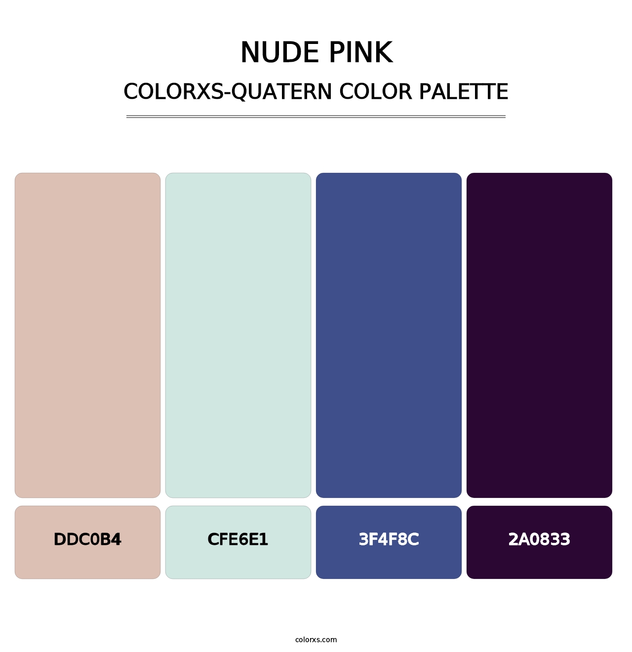 Nude Pink - Colorxs Quatern Palette