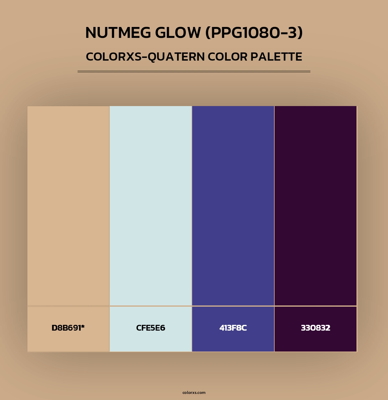 Nutmeg Glow (PPG1080-3) - Colorxs Quad Palette