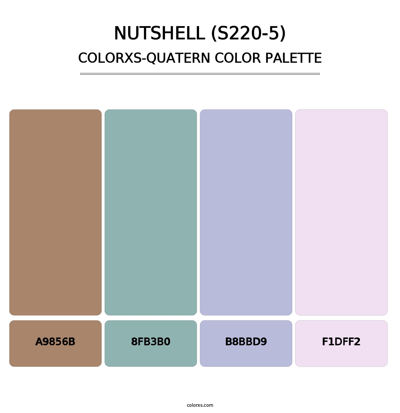 Nutshell (S220-5) - Colorxs Quatern Palette