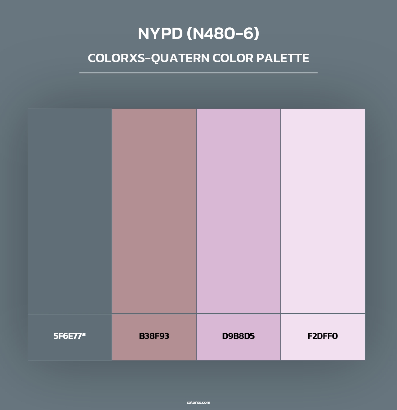 Nypd (N480-6) - Colorxs Quad Palette