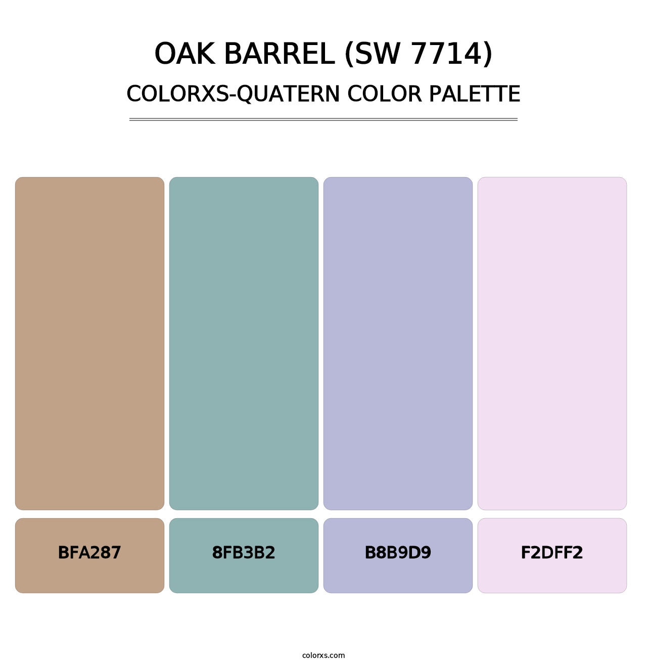 Oak Barrel (SW 7714) - Colorxs Quatern Palette