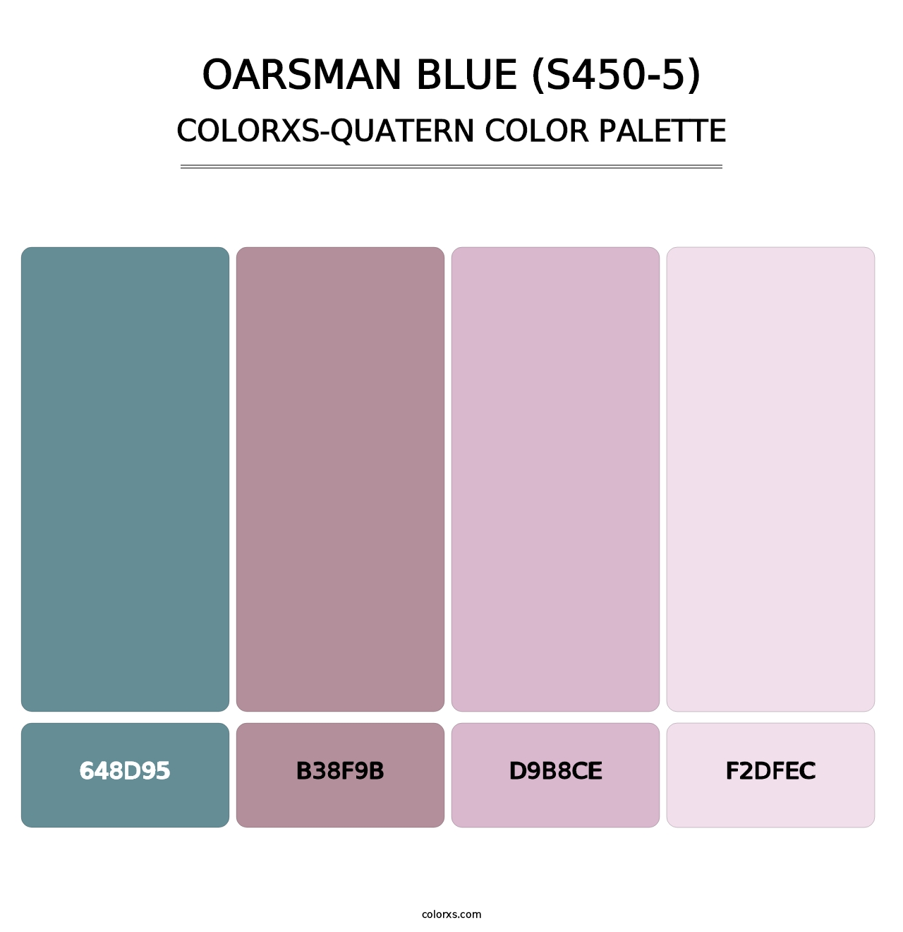 Oarsman Blue (S450-5) - Colorxs Quatern Palette