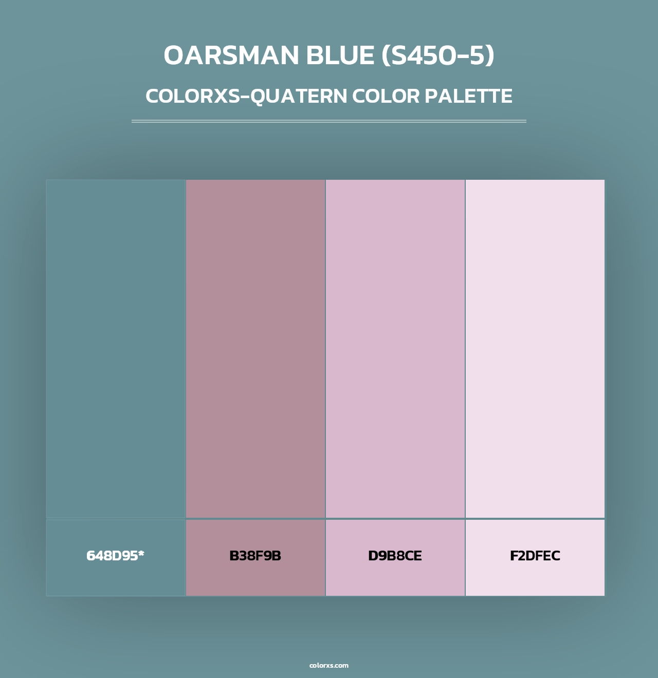 Oarsman Blue (S450-5) - Colorxs Quad Palette