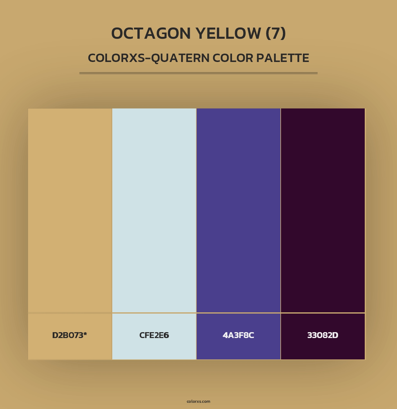 Octagon Yellow (7) - Colorxs Quad Palette