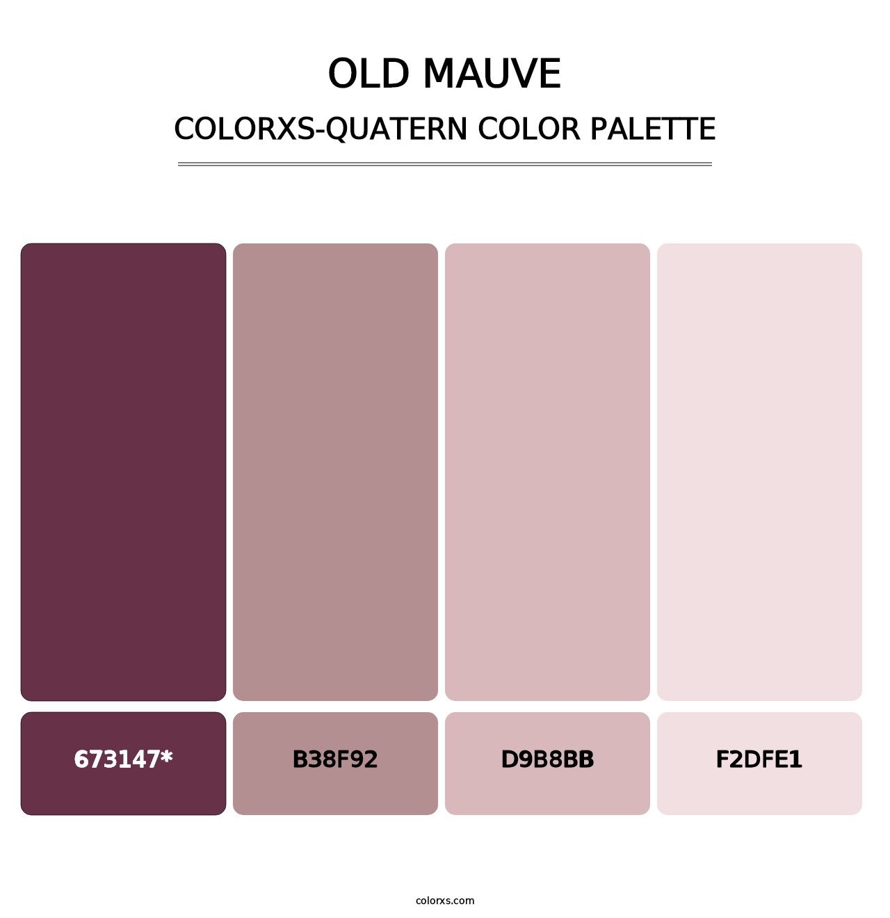 Old Mauve - Colorxs Quatern Palette