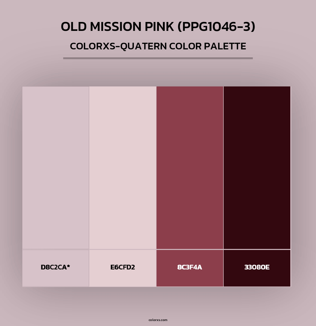 Old Mission Pink (PPG1046-3) - Colorxs Quad Palette