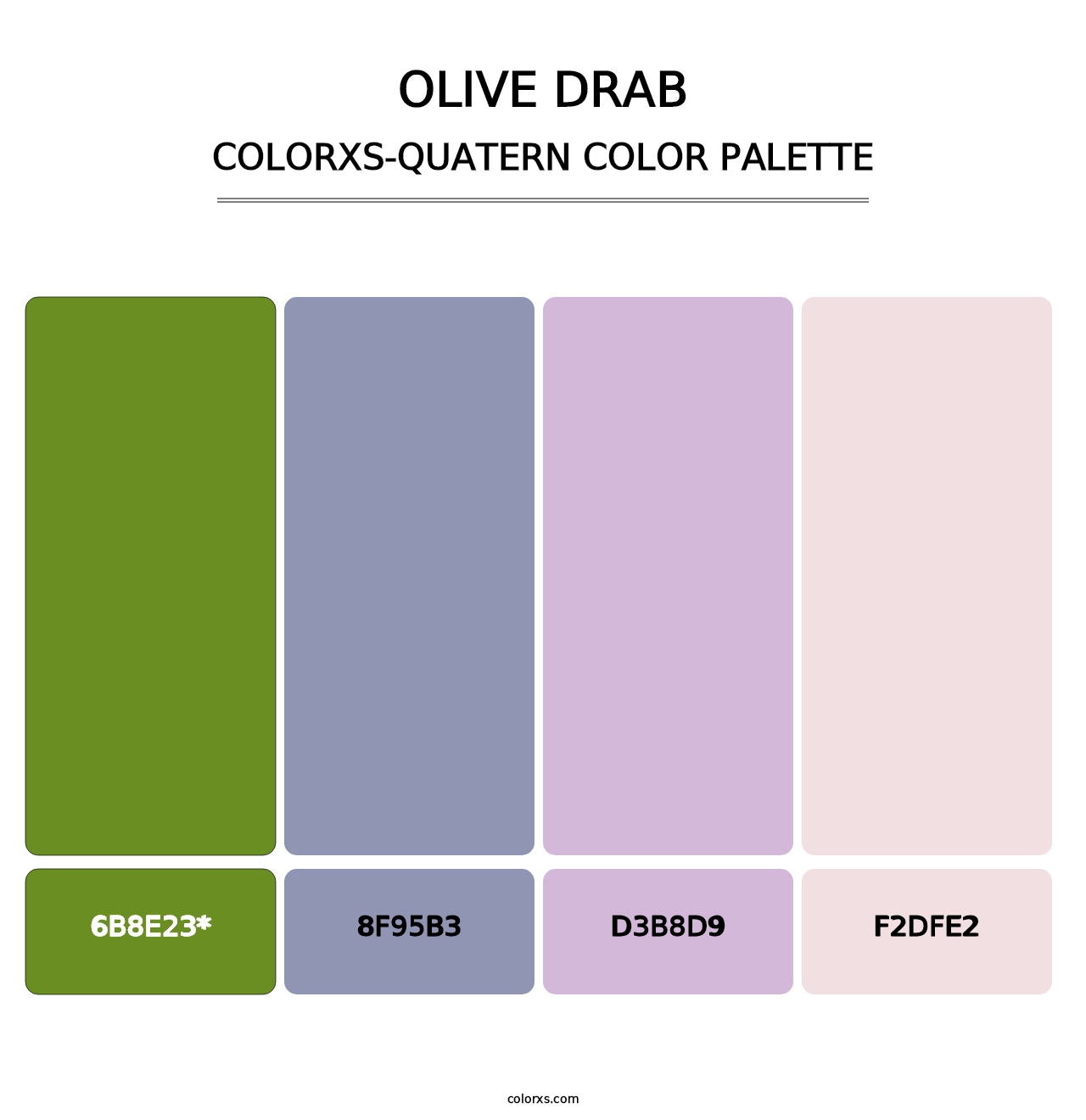 Olive Drab - Colorxs Quatern Palette