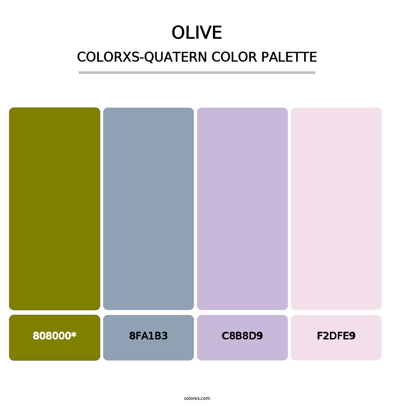 Olive - Colorxs Quatern Palette