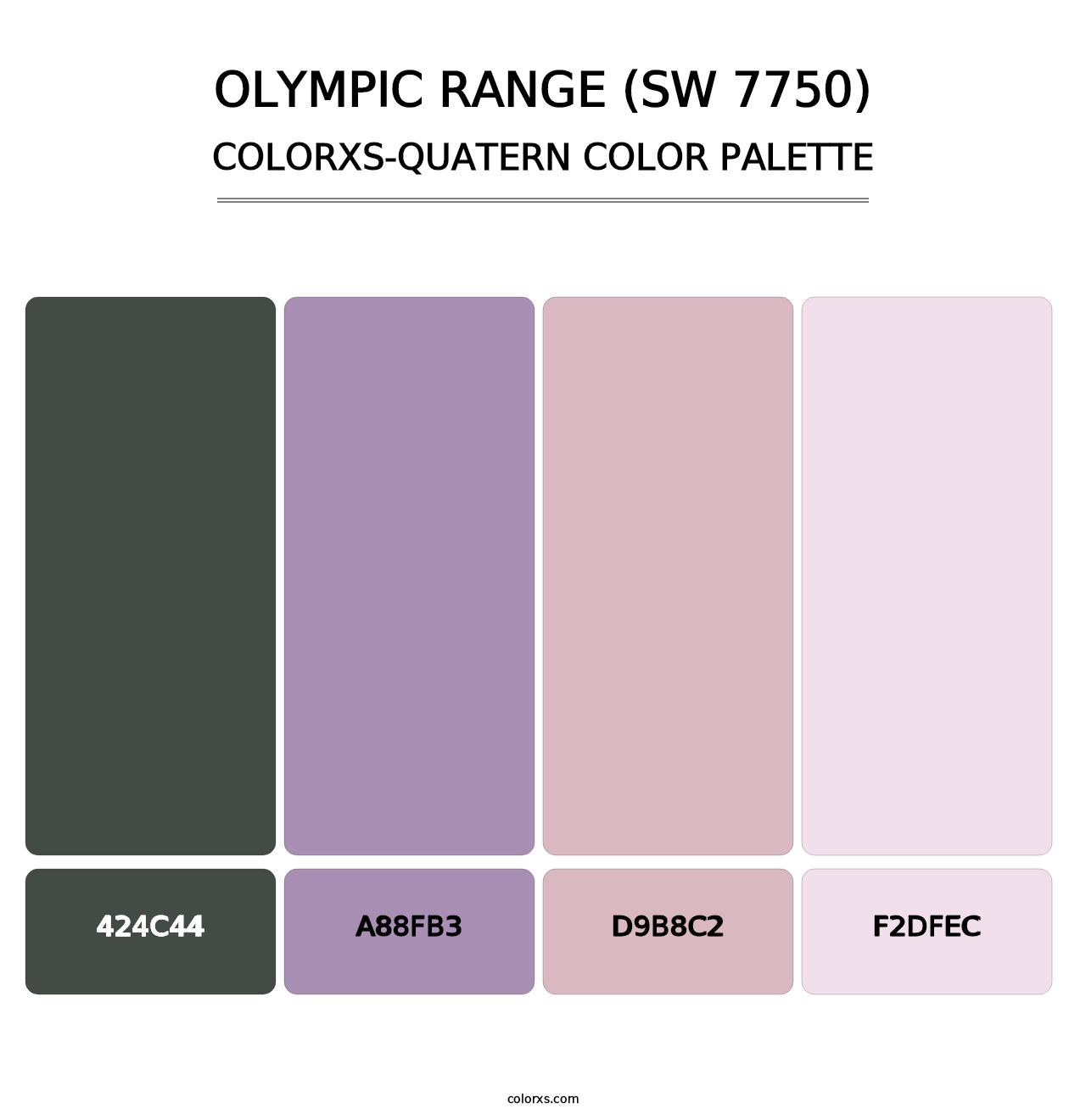Olympic Range (SW 7750) - Colorxs Quatern Palette