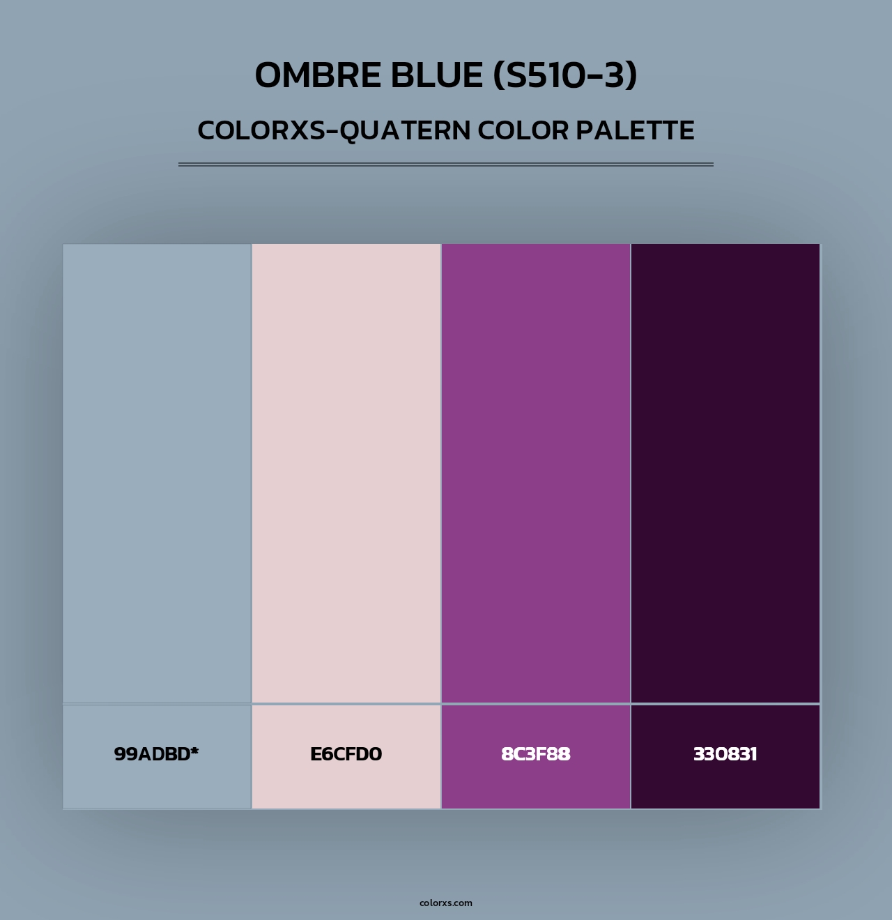 Ombre Blue (S510-3) - Colorxs Quad Palette