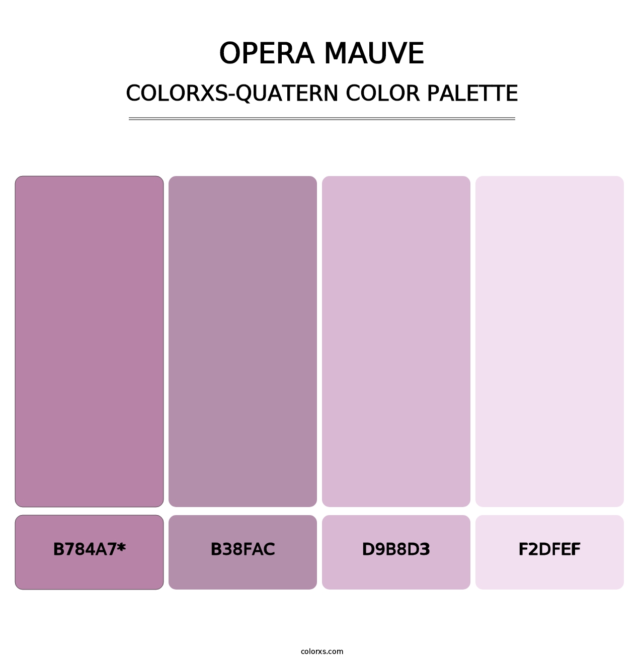 Opera Mauve - Colorxs Quatern Palette