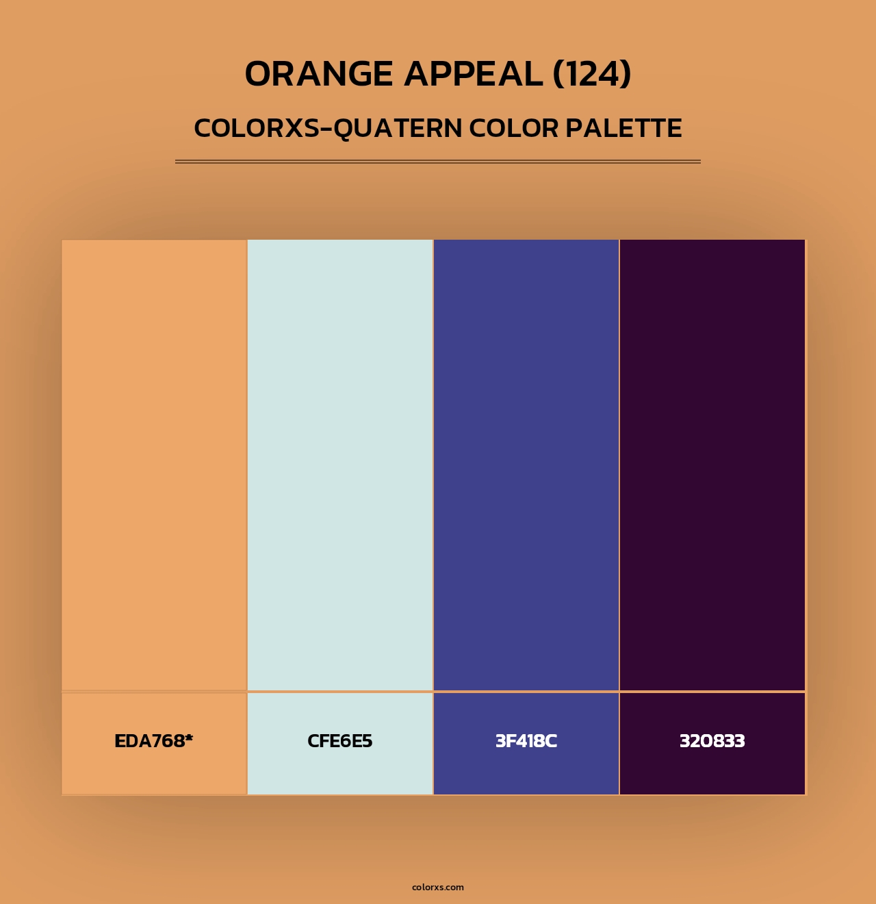 Orange Appeal (124) - Colorxs Quad Palette