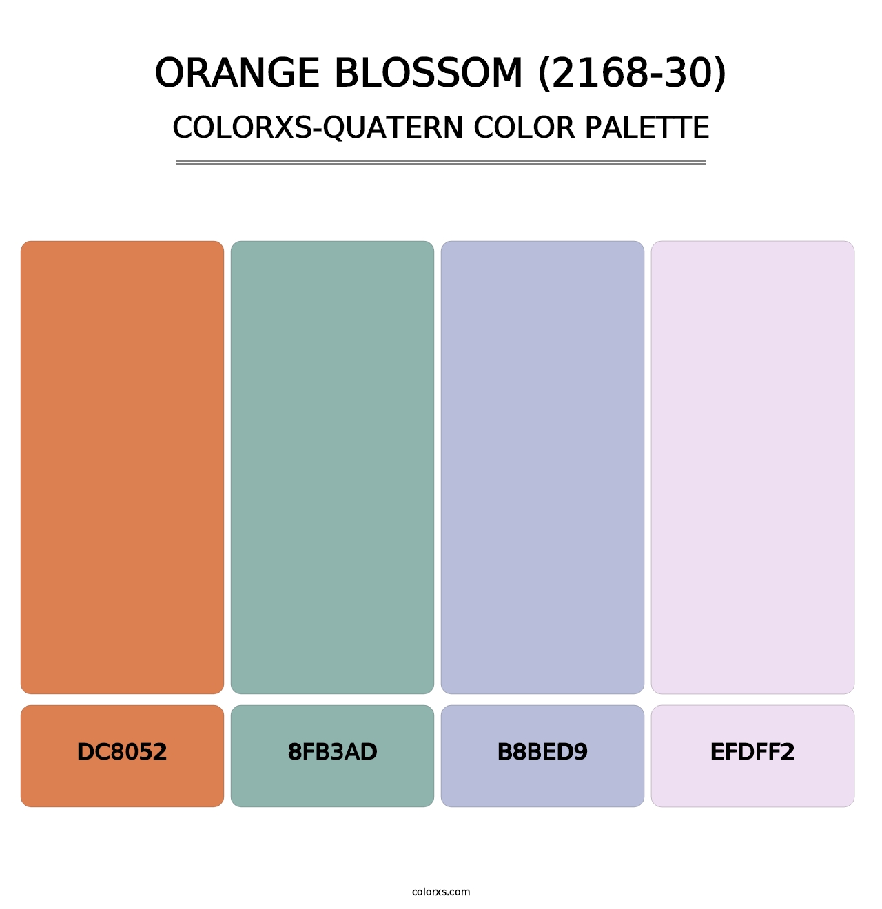 Orange Blossom (2168-30) - Colorxs Quatern Palette