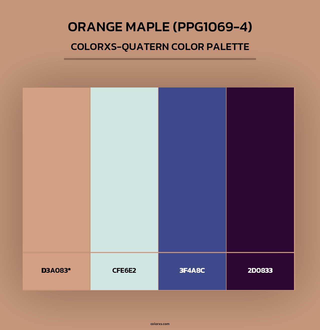 Orange Maple (PPG1069-4) - Colorxs Quad Palette