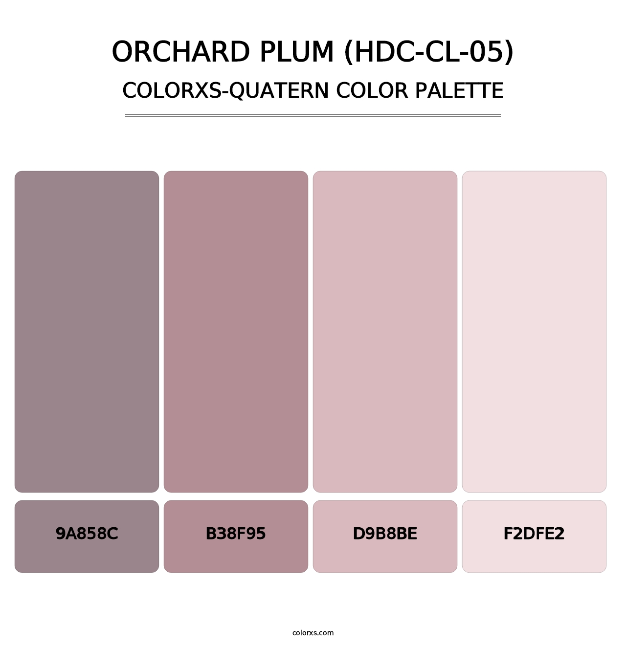 Orchard Plum (HDC-CL-05) - Colorxs Quatern Palette