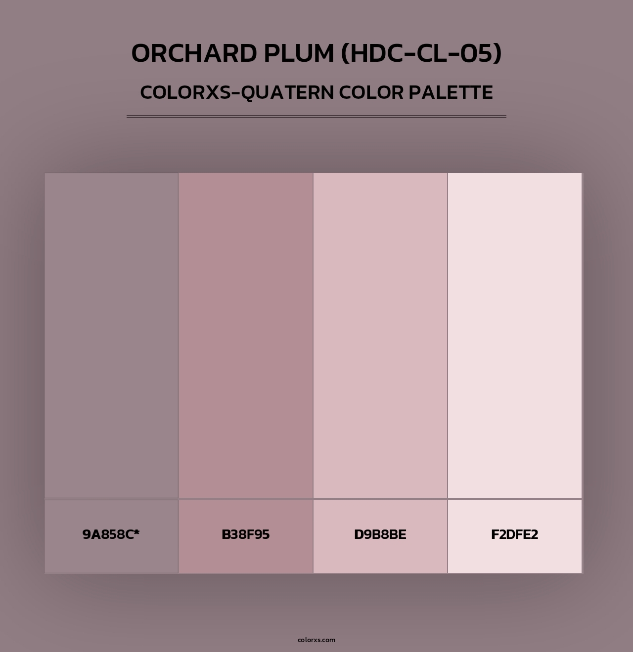 Orchard Plum (HDC-CL-05) - Colorxs Quad Palette