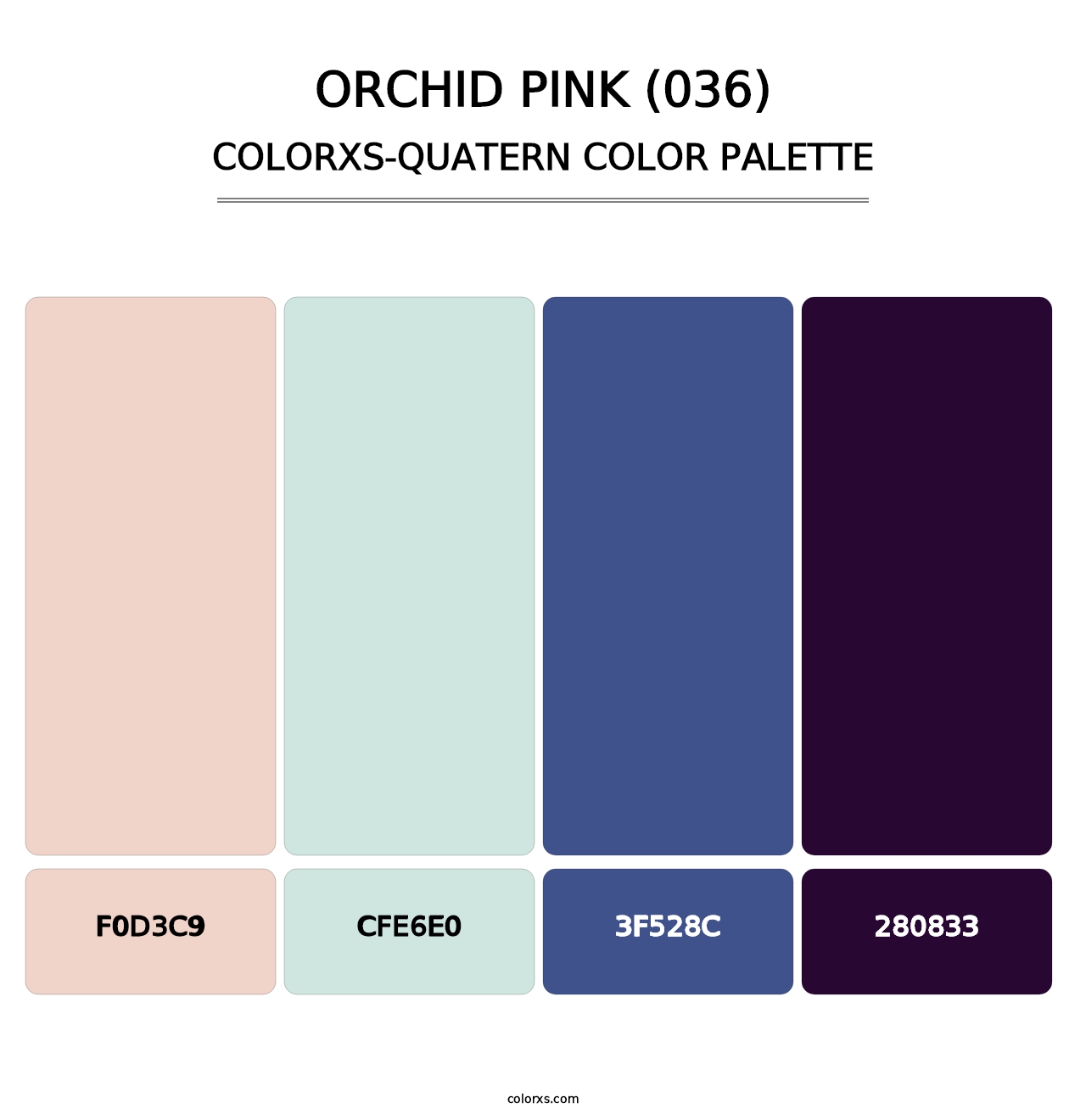 Orchid Pink (036) - Colorxs Quatern Palette