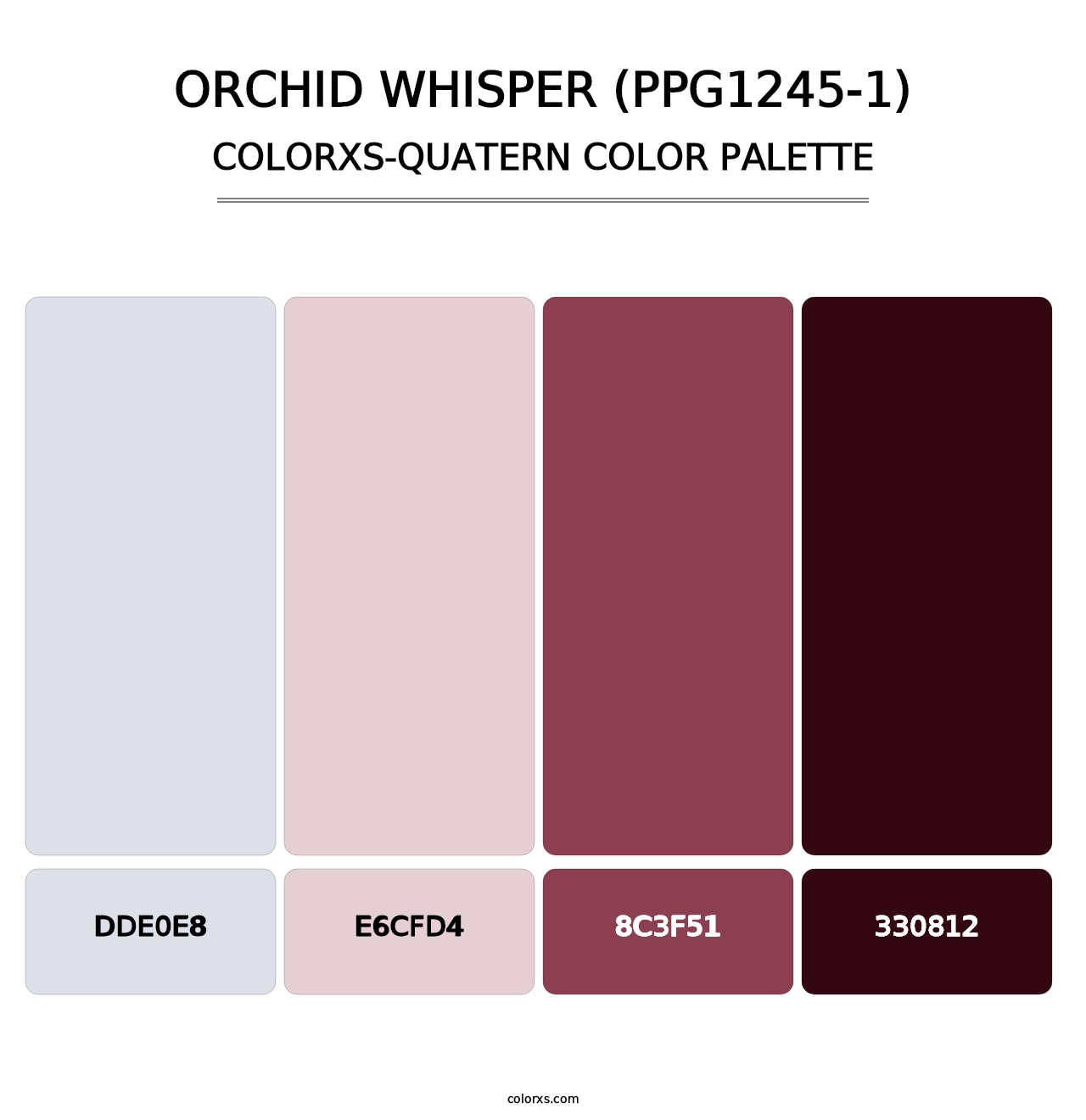 Orchid Whisper (PPG1245-1) - Colorxs Quatern Palette