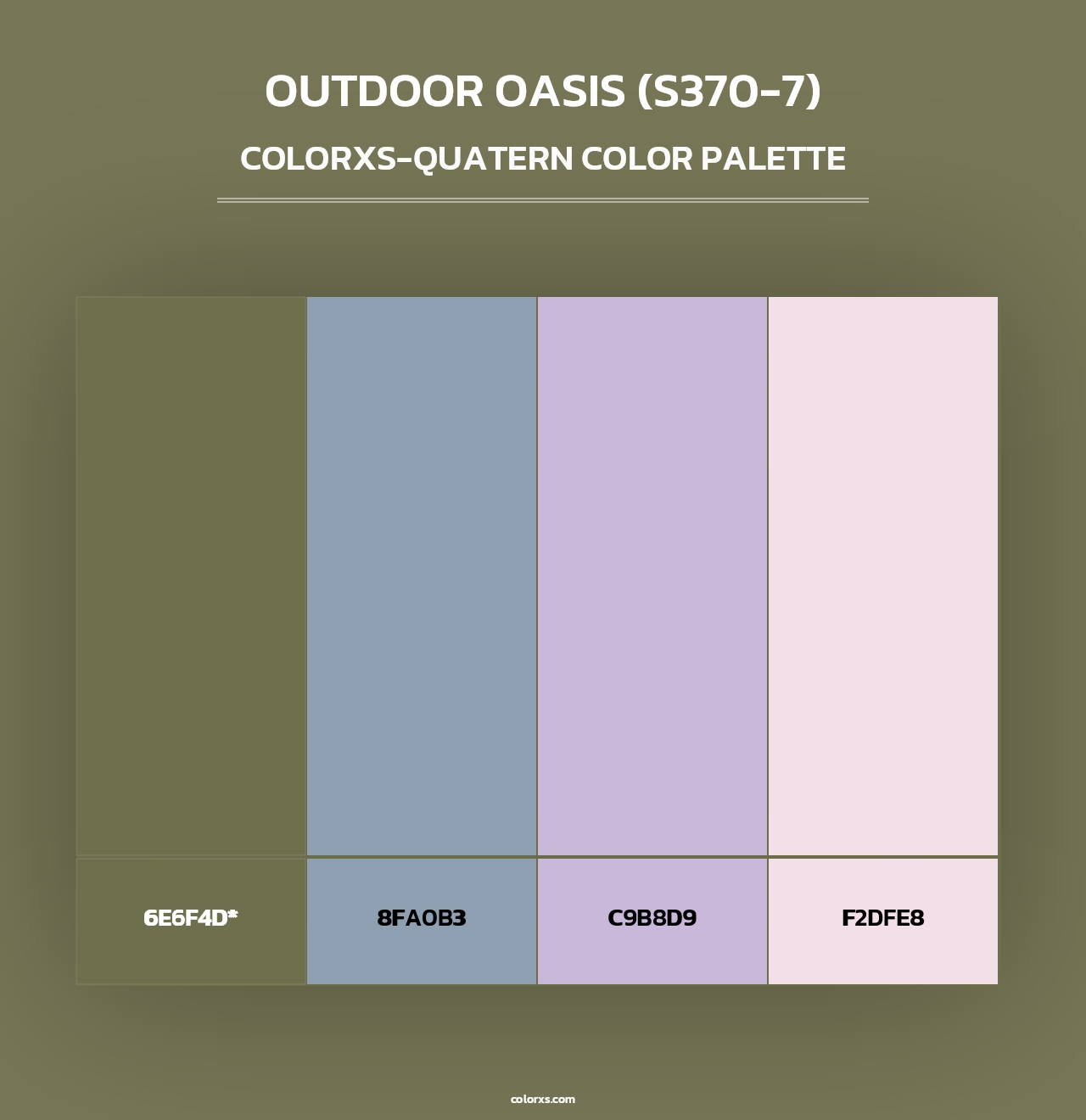 Outdoor Oasis (S370-7) - Colorxs Quad Palette