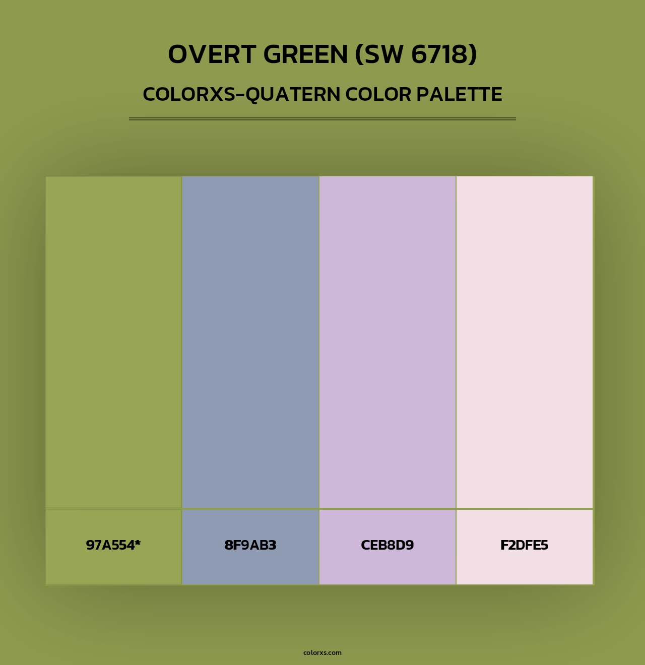 Overt Green (SW 6718) - Colorxs Quad Palette