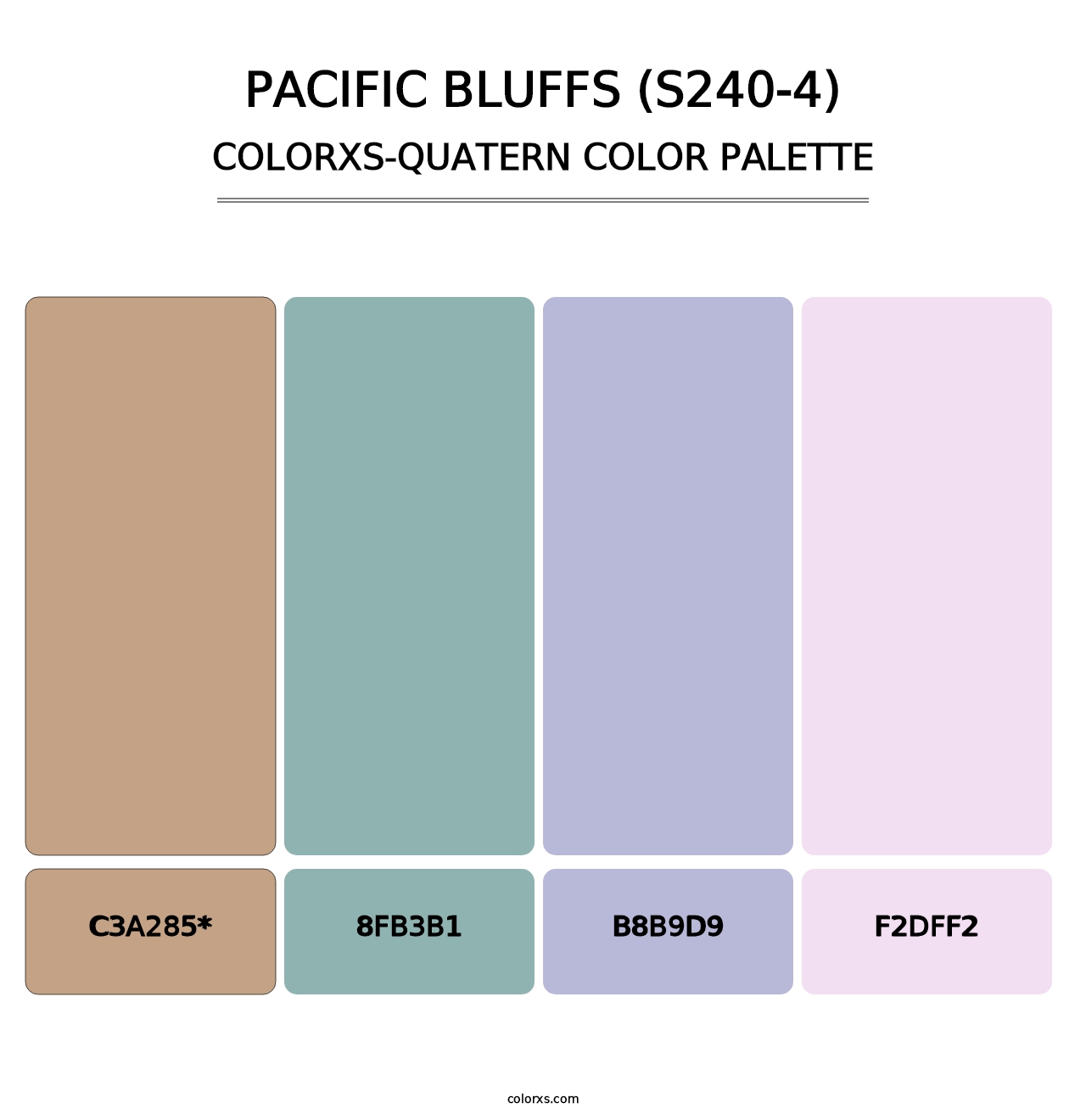 Pacific Bluffs (S240-4) - Colorxs Quatern Palette
