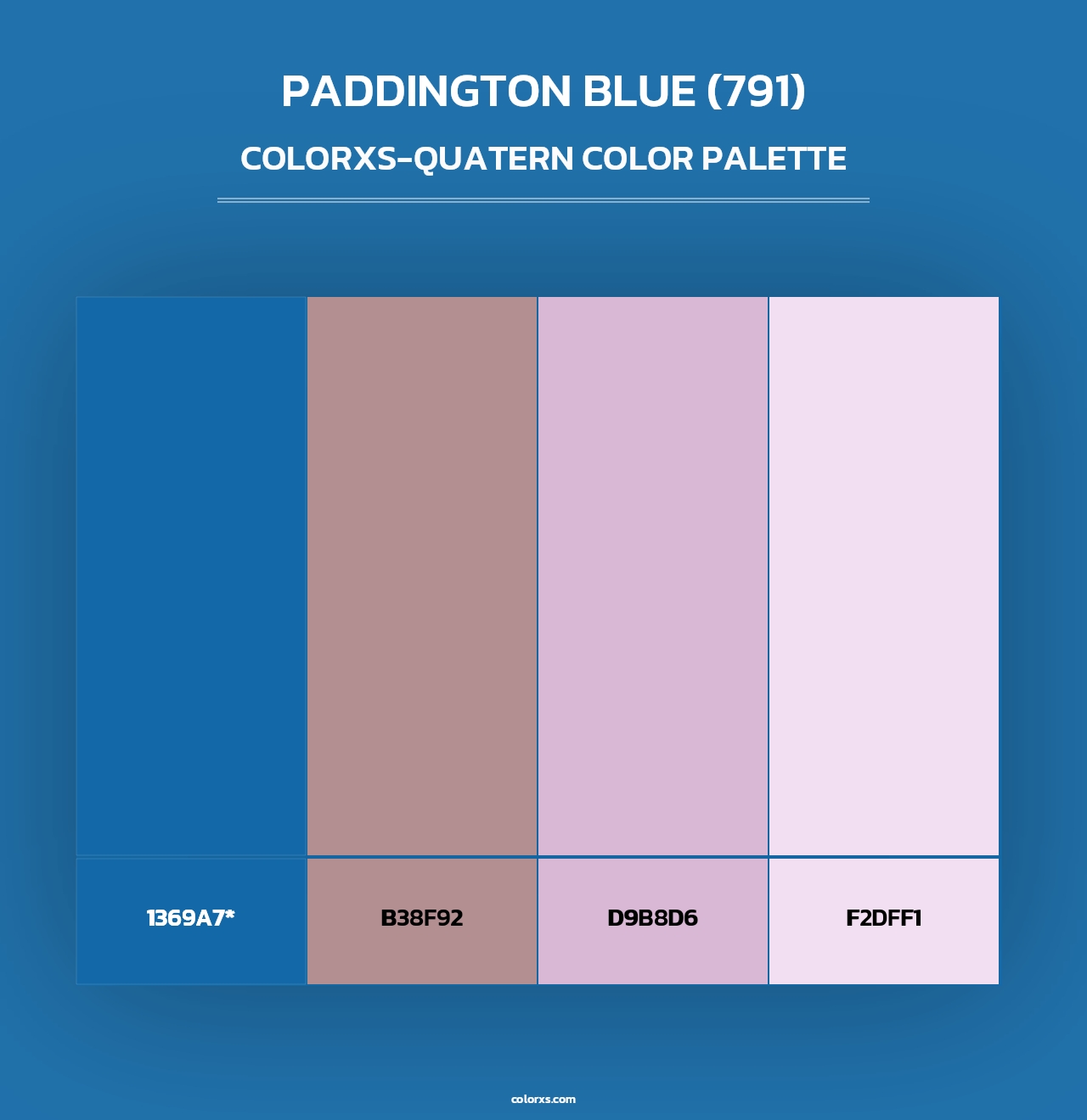 Paddington Blue (791) - Colorxs Quad Palette