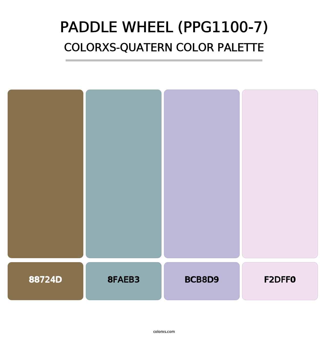 Paddle Wheel (PPG1100-7) - Colorxs Quatern Palette
