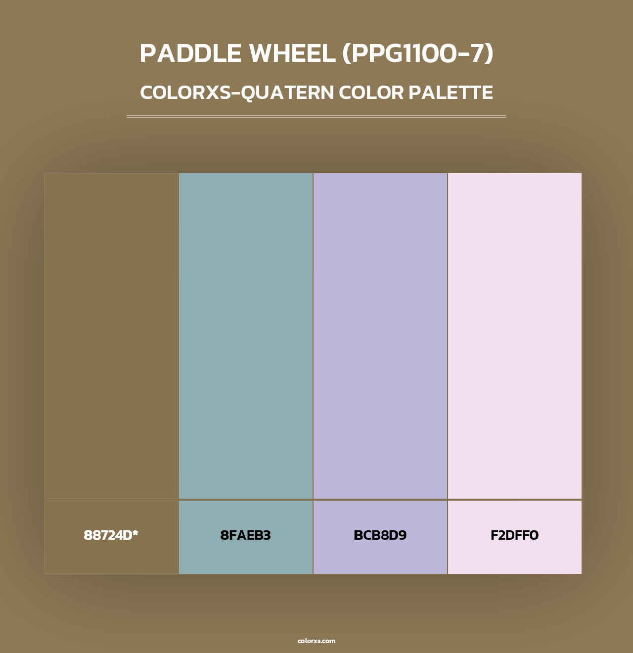 Paddle Wheel (PPG1100-7) - Colorxs Quad Palette