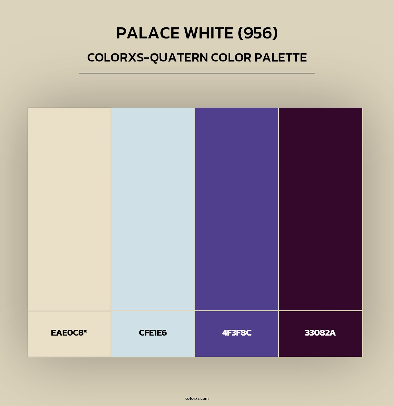 Palace White (956) - Colorxs Quad Palette