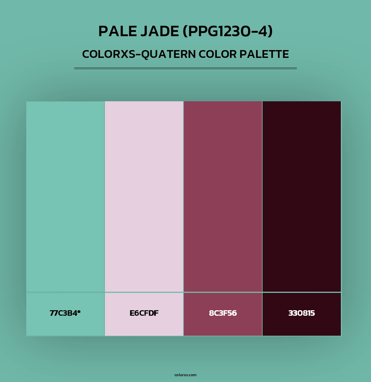 Pale Jade (PPG1230-4) - Colorxs Quad Palette