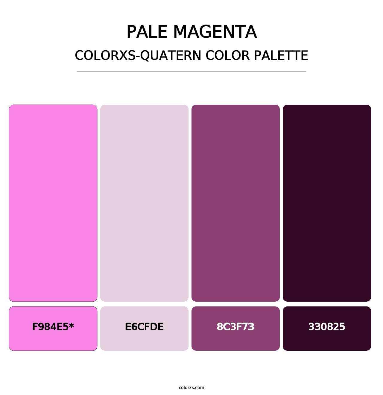 Pale Magenta - Colorxs Quatern Palette