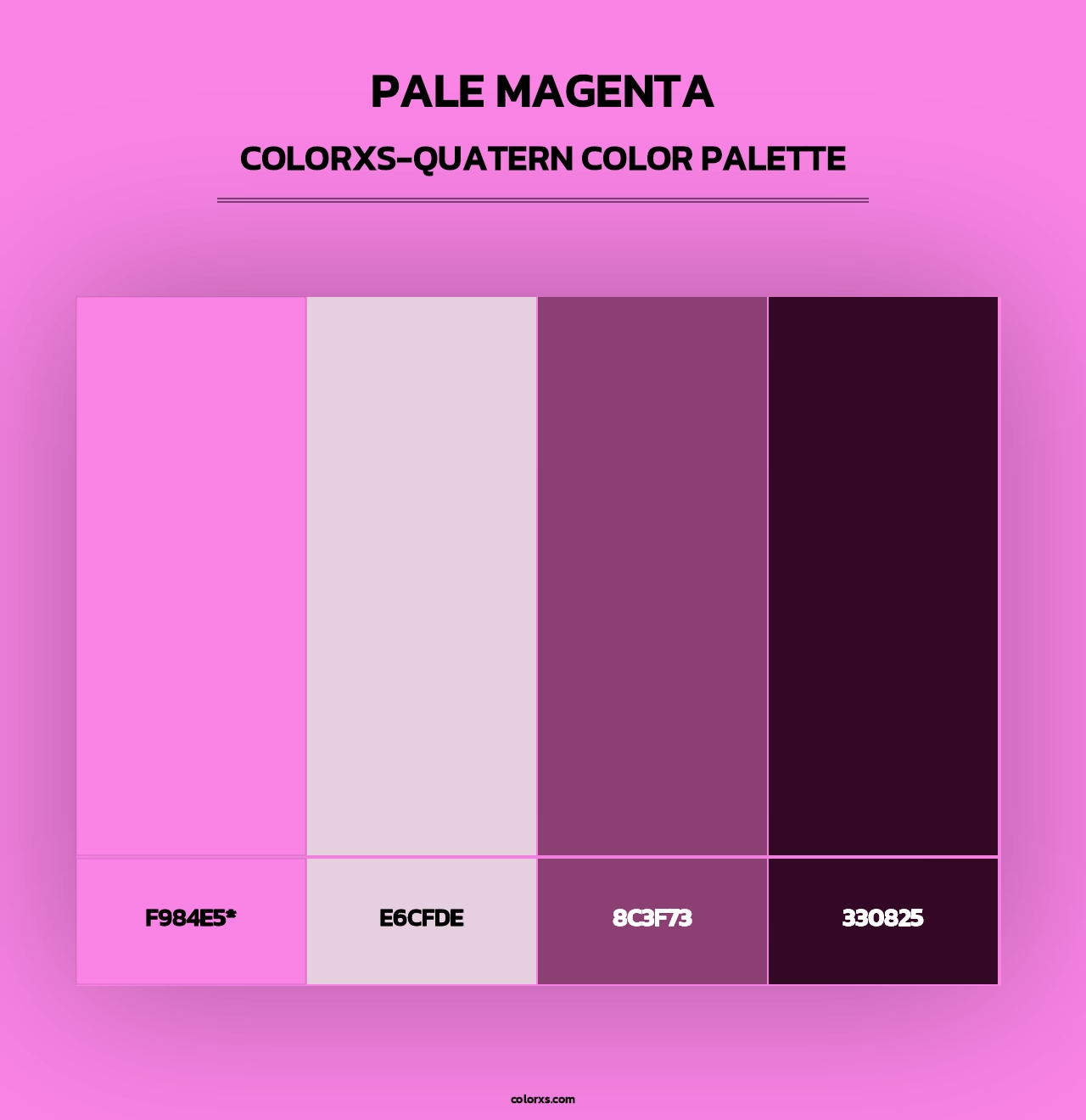 Pale Magenta - Colorxs Quad Palette