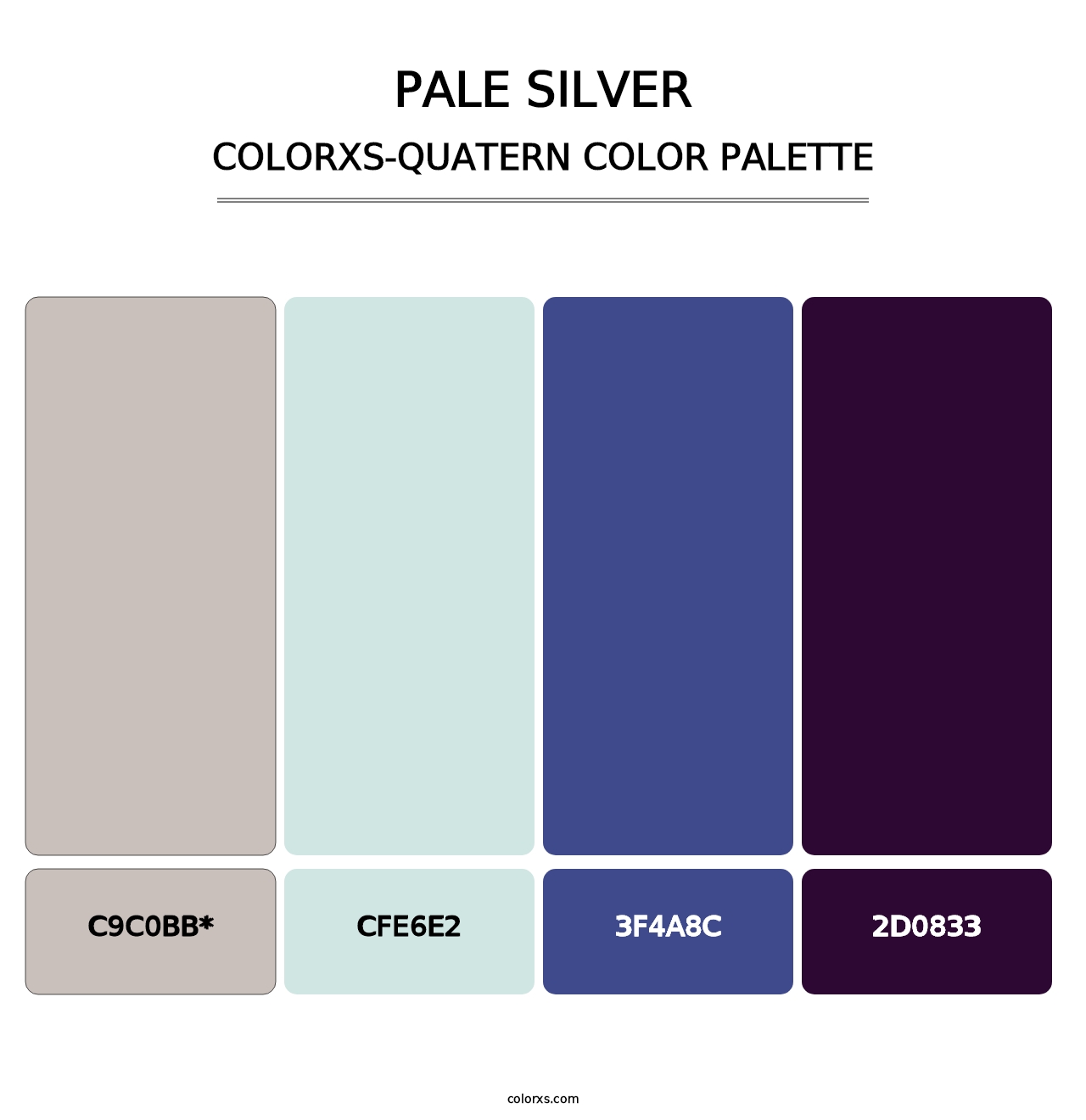 Pale Silver - Colorxs Quatern Palette