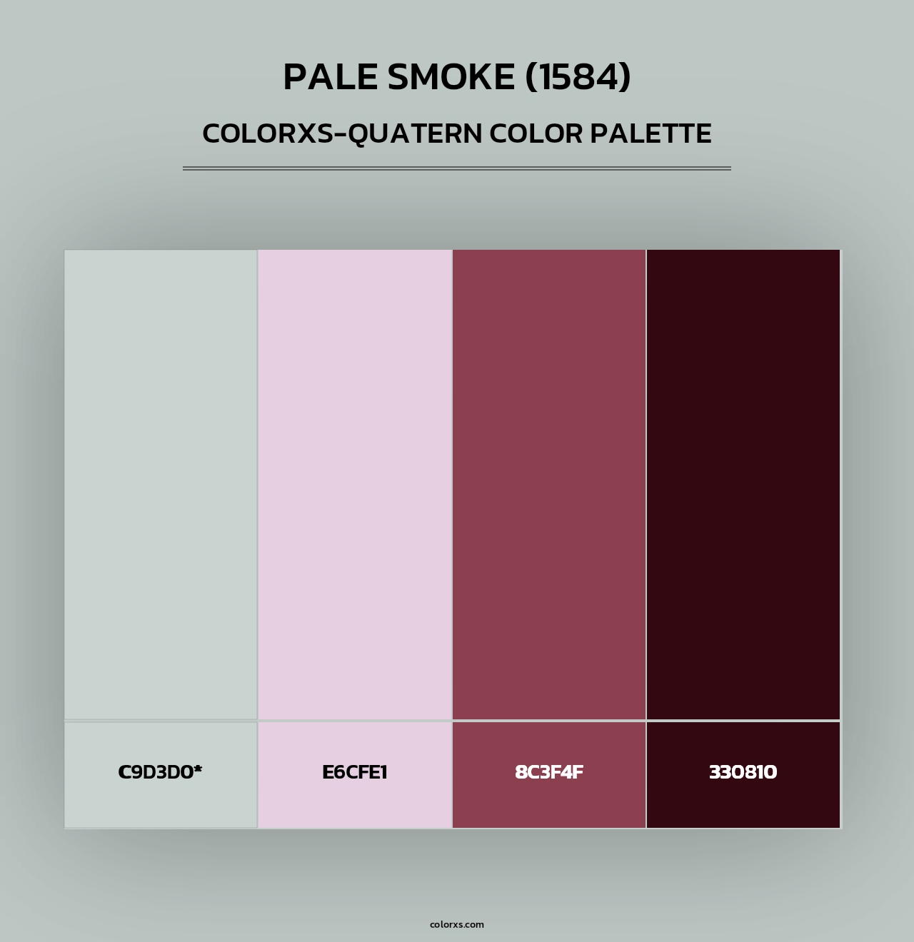 Pale Smoke (1584) - Colorxs Quad Palette