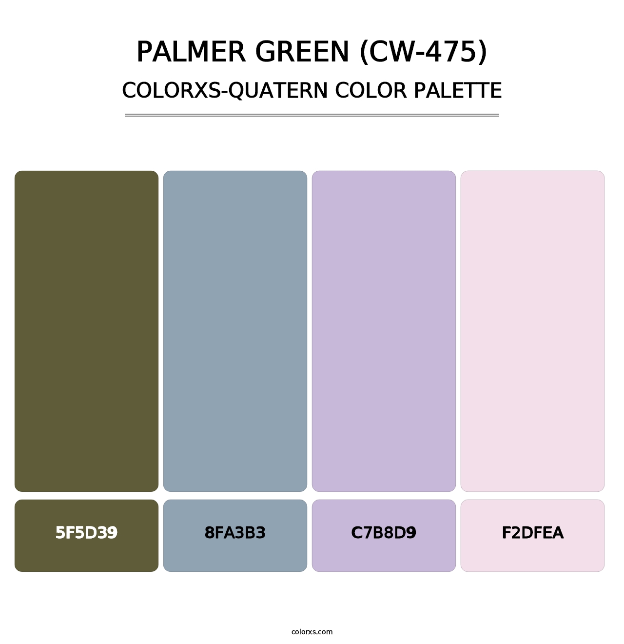 Palmer Green (CW-475) - Colorxs Quatern Palette