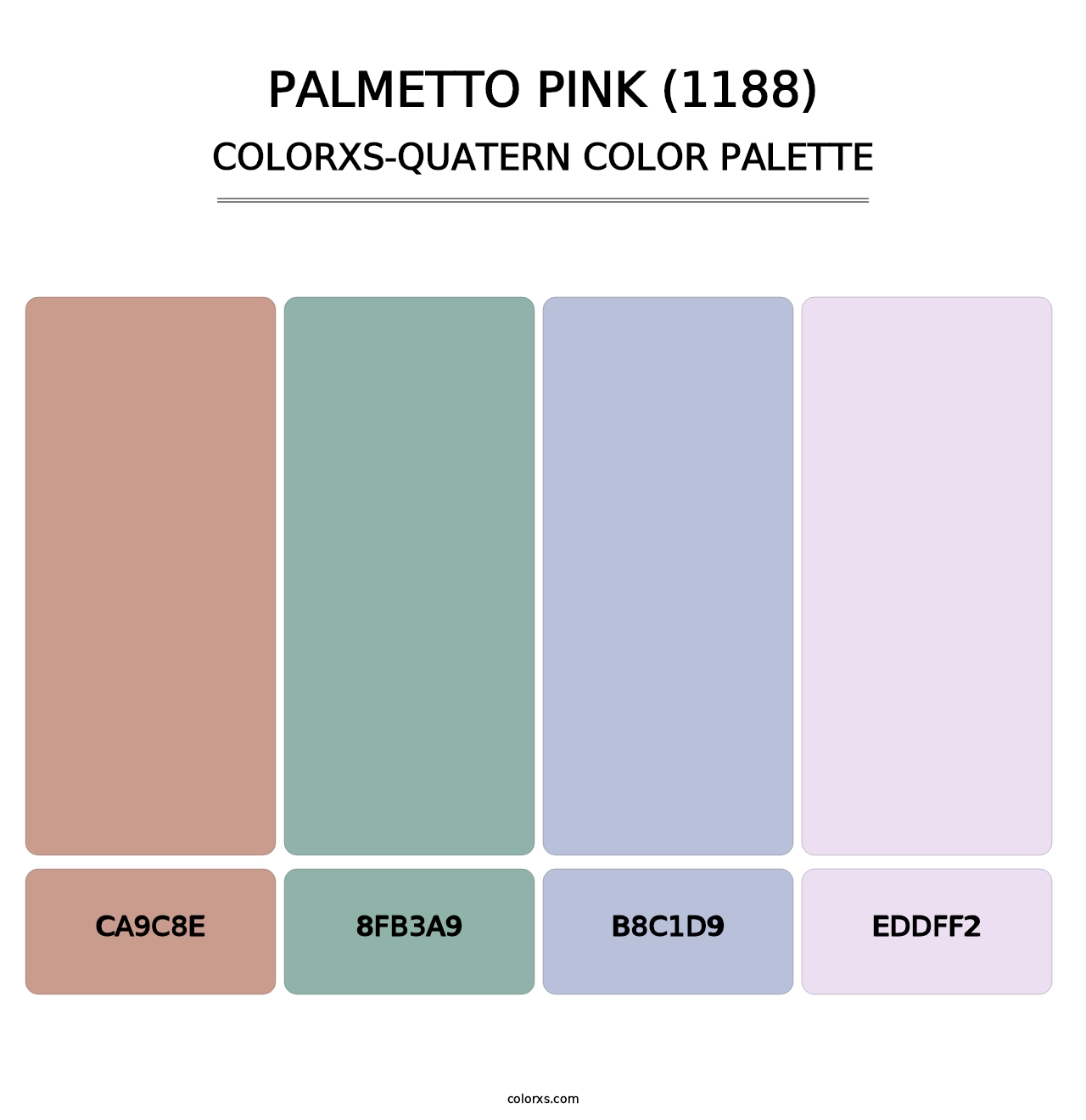Palmetto Pink (1188) - Colorxs Quatern Palette