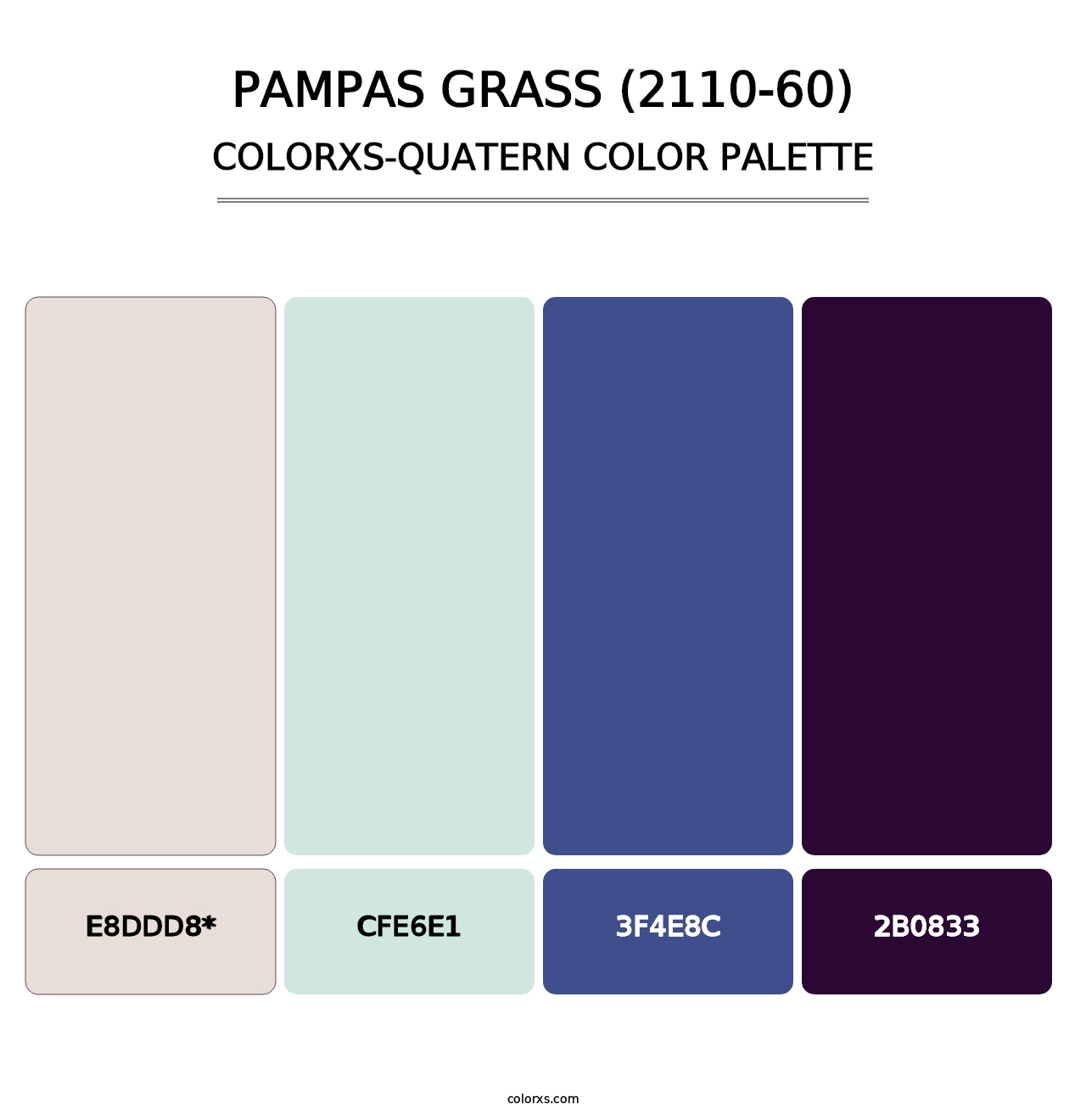 Pampas Grass (2110-60) - Colorxs Quatern Palette