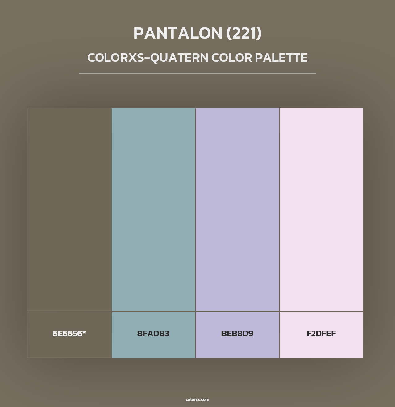 Pantalon (221) - Colorxs Quad Palette