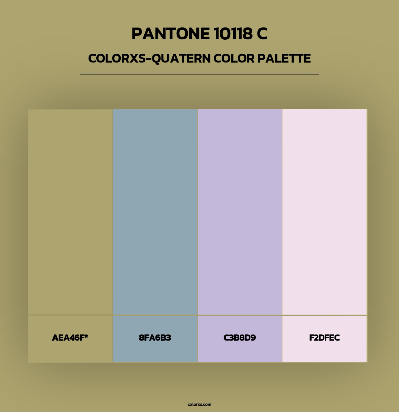PANTONE 10118 C - Colorxs Quad Palette